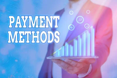 Handwriting text writing Payment Methods. Concept meaning Several ways utilized Stock Photos