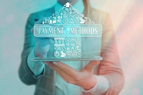Handwriting text writing Payment Methods. Concept meaning Several ways utilized Stock Photos