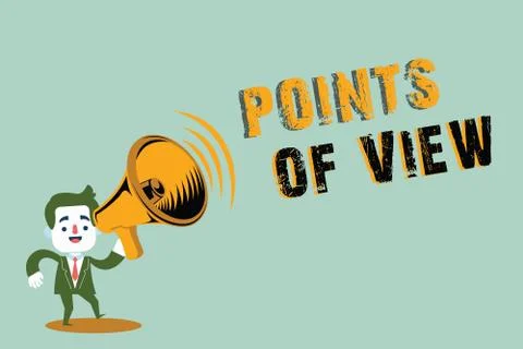 Handwriting text writing Points Of View. Concept meaning Interpretation Opinion Stock Illustration