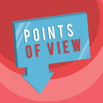 Handwriting text writing Points Of View. Concept meaning Interpretation Opinion Stock Illustration