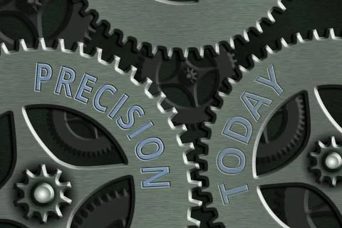 Handwriting text writing Precision. Concept meaning degree of refinement with Stock Illustration