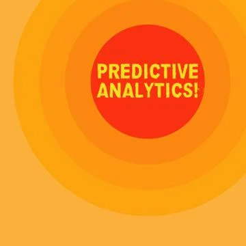 Handwriting text writing Predictive Analytics. Concept meaning Method to Stock Illustration