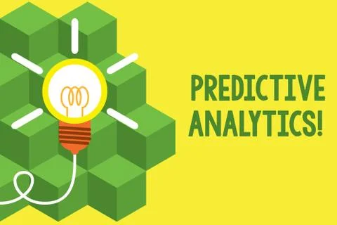 Handwriting text writing Predictive Analytics. Concept meaning Optimize Stock Illustration
