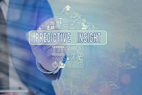 Handwriting text writing Predictive Insight. Concept meaning Proactive Fault 写真素材