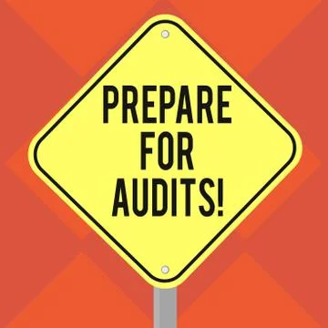 Handwriting text writing Prepare For Audits. Concept meaning evidences enable Ilustração Stock