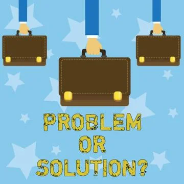 Handwriting text writing Problem Or Solutionquestion. Concept meaning Think イラスト素材