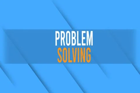 Handwriting text writing Problem Solving. Concept meaning process of finding 스톡 일러스트