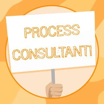 Handwriting text writing Process Consultant. Concept meaning someone researching 스톡 일러스트