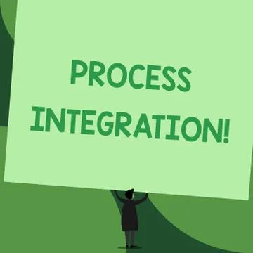 Handwriting text writing Process Integration. Concept meaning Connectivity of Stock Illustration