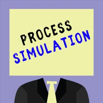 Handwriting text writing Process Simulation. Concept meaning Technical Repres Stock Illustration