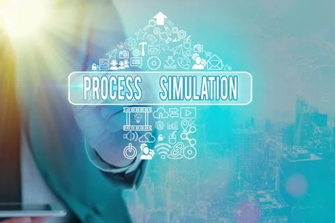 Handwriting text writing Process Simulation. Concept meaning Technical Stock Photos