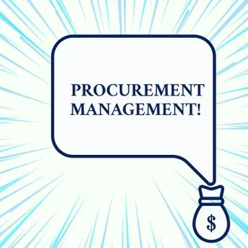 Handwriting text writing Procurement Management. Concept meaning buying Goods Stock Illustration