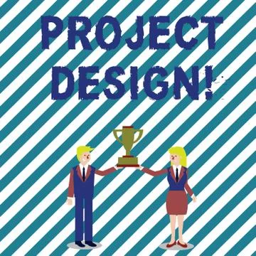 Handwriting text writing Project Design. Concept meaning process of creating or イラスト素材