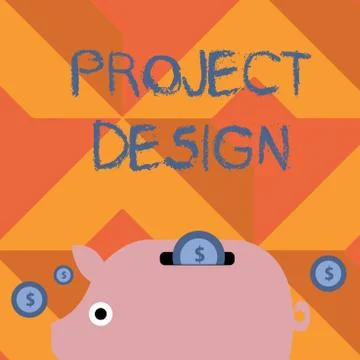 Handwriting text writing Project Design. Concept meaning process of creating or イラスト素材