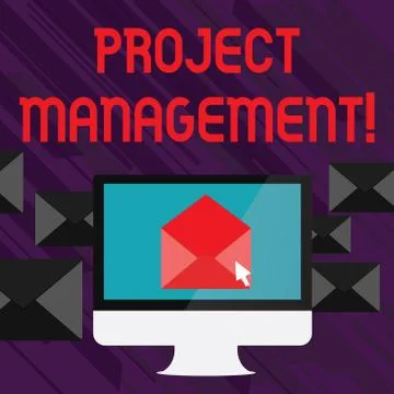 Handwriting text writing Project Management. Concept meaning method of Stockillustratie