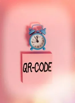 Handwriting text writing Qr Code. Concept meaning the trademark for a type of Foto stock
