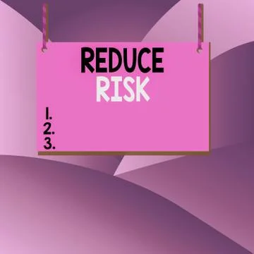 Handwriting text writing Reduce Risk. Concept meaning lessen the potential イラスト素材
