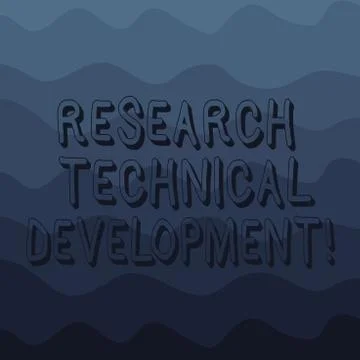 Handwriting text writing Research Technical Development. Concept meaning Stock Illustration