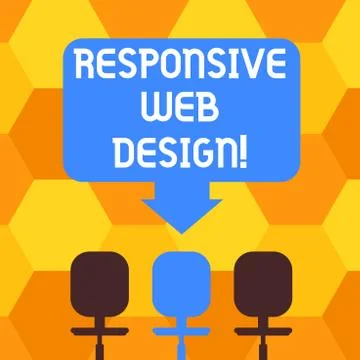 Handwriting text writing Responsive Web Design. Concept meaning web page Stock-Illustration