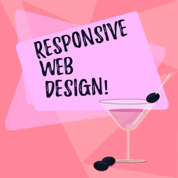 Handwriting text writing Responsive Web Design. Concept meaning web page Stock-Illustration