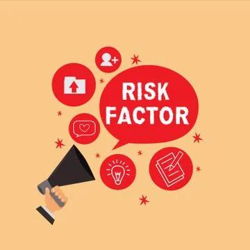 Handwriting text writing Risk Factor. Concept meaning Something that rises the Stock Illustration
