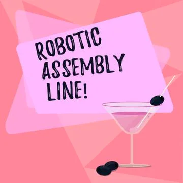 Handwriting text writing Robotic Assembly Line. Concept meaning use to increase イラスト素材