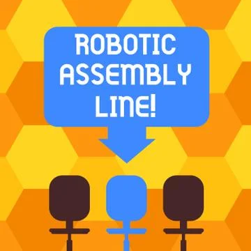 Handwriting text writing Robotic Assembly Line. Concept meaning use to increase イラスト素材