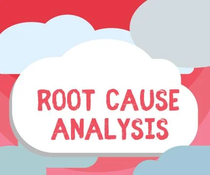 Handwriting text writing Root Cause Analysis. Concept meaning Method of Problem Stock Illustration