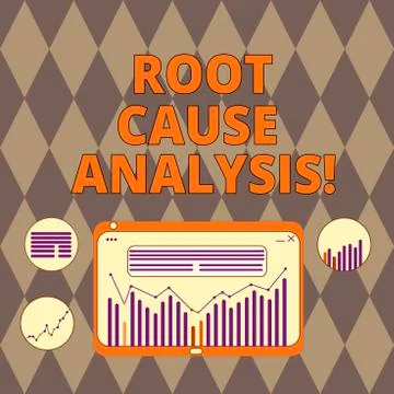 Handwriting text writing Root Cause Analysis. Concept meaning method of problem 스톡 일러스트