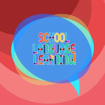 Handwriting text writing School Language Learning. Concept meaning school where イラスト素材