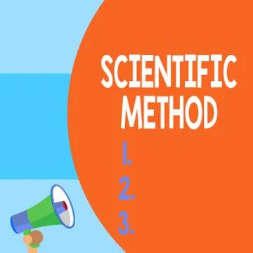 Handwriting text writing Scientific Method. Concept meaning Principles Stock Illustration