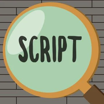 Handwriting text writing Script. Concept meaning handwriting as distinct from 스톡 일러스트