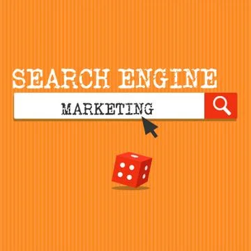 Handwriting text writing Search Engine Marketing. Concept meaning promote Stock Illustration