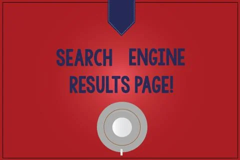 Handwriting text writing Search Engine Results Page. Concept meaning Website Stock Illustration