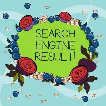 Handwriting text writing Search Engine Result. Concept meaning pages displayed 库存插图