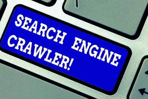 Handwriting text writing Search Engine Crawler. Concept meaning program or 写真素材