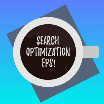 Handwriting text writing Search Optimization Eps. Concept meaning process Stock Illustration