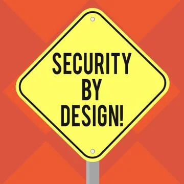 Handwriting text writing Security By Design. Concept meaning software has been Illustrazione stock