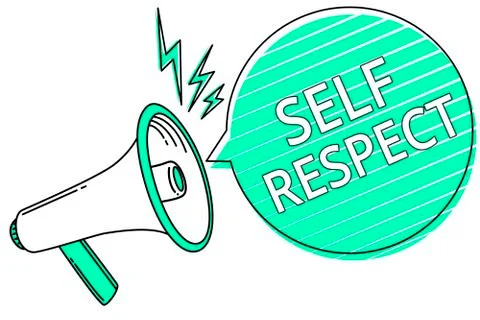 Handwriting text writing Self Respect. Concept meaning Pride and confidence in Stock Illustration