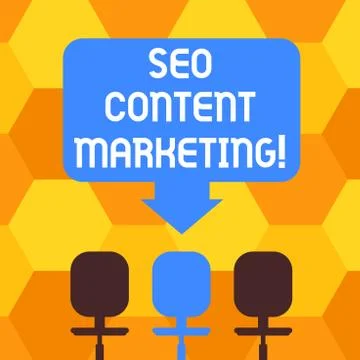 Handwriting text writing Seo Content Marketing. Concept meaning publication of Stock Illustration