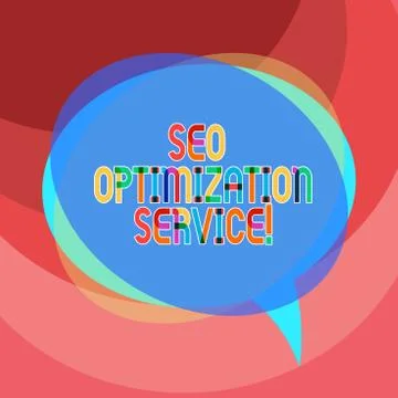Handwriting text writing Seo Optimization Service. Concept meaning Aim to Stockillustratie