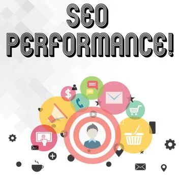 Handwriting text writing Seo Perforanalysisce. Concept meaning increase the 스톡 일러스트