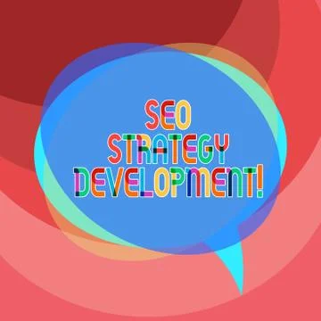 Handwriting text writing Seo Strategy Development. Concept meaning Process of 스톡 일러스트