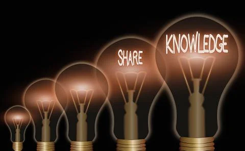 Handwriting text writing Share Knowledge. Concept meaning teaching others what I Stock Illustration