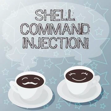 Handwriting text writing Shell Comanalysisd Injection. Concept meaning used by 스톡 일러스트