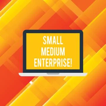 Handwriting text writing Small Medium Enterprise. Concept meaning independent Stock-Illustration
