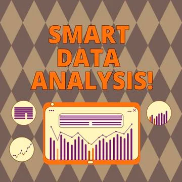 Handwriting text writing Smart Data Analysis. Concept meaning collecting and Illustrazione stock
