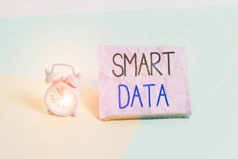 Handwriting text writing Smart Data. Concept meaning digital information that is Stockfoto's