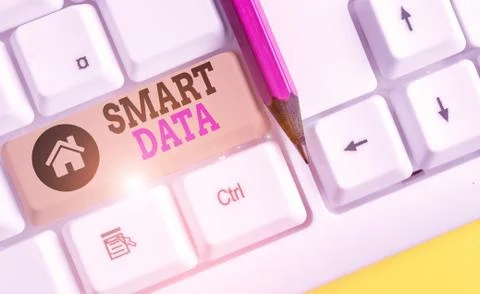 Handwriting text writing Smart Data. Concept meaning digital information that is Foto stock