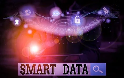 Handwriting text writing Smart Data. Concept meaning digital information that is Foto stock